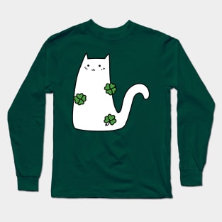 Lucky White Cat Long Sleeve T-Shirt